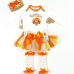 Baby Essential | NEW 6M Cutest Little Turkey Thanksgiving| 4 piece Set N…